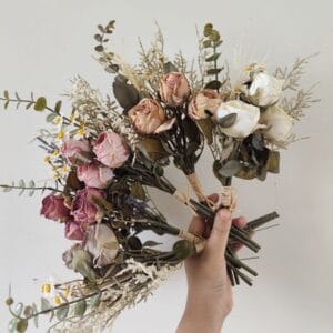 Artificial Rose Dried Bouquet