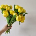Artificial Yellow Tulip Bouquet