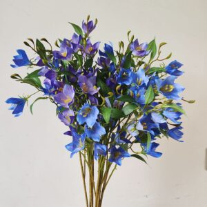 Blue Artificial Flower Bellflower